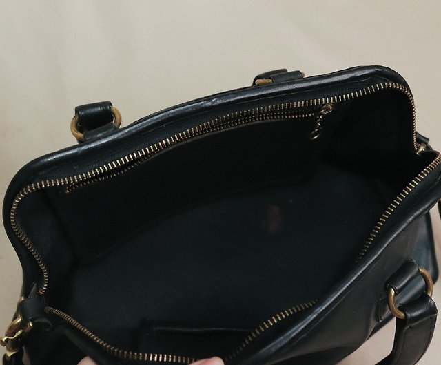 Tsubasa.Y│COACH antique bag B12 black doctor bag portable oblique