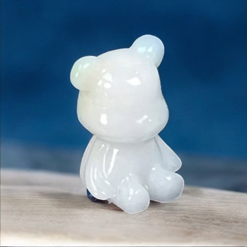 瓔珞珠寶盒 E.L.Jewelry Box 【熊熊玉見你】飄黃翡翡翠小熊擺飾 | 天然緬甸玉翡翠A貨 | 送禮