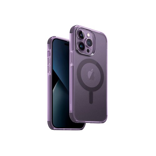 UNIQ iPhone 14 Pro/14 Pro Max Combat軍規防摔三料殼 支援磁吸-紫色