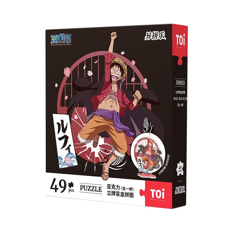 TOi Tuyi One Piece-Fierce Battle! Wano Country-Lipai Blind Box Puzzle 49 Pieces Board Game IP Animation Birthday Gift - Puzzles - Acrylic Multicolor