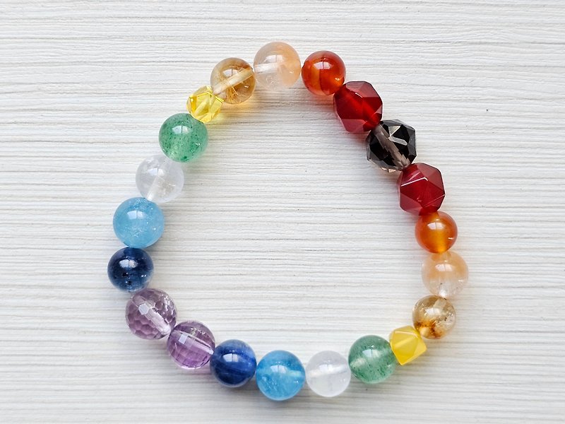 Rainbow Seven Chakra Bracelet-Bright and Vibrant Style - Bracelets - Crystal 