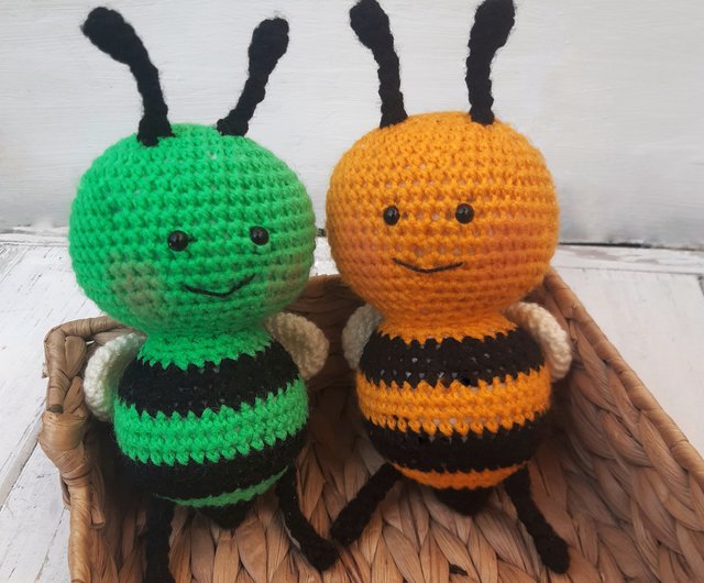 Crochet bee plush/ Bee stuffed animal/ Crochet animals/ 1 fun Bee