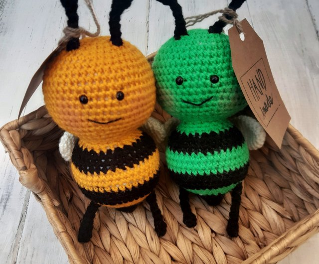 Crochet bee plush/ Bee stuffed animal/ Crochet animals/ 1 fun Bee