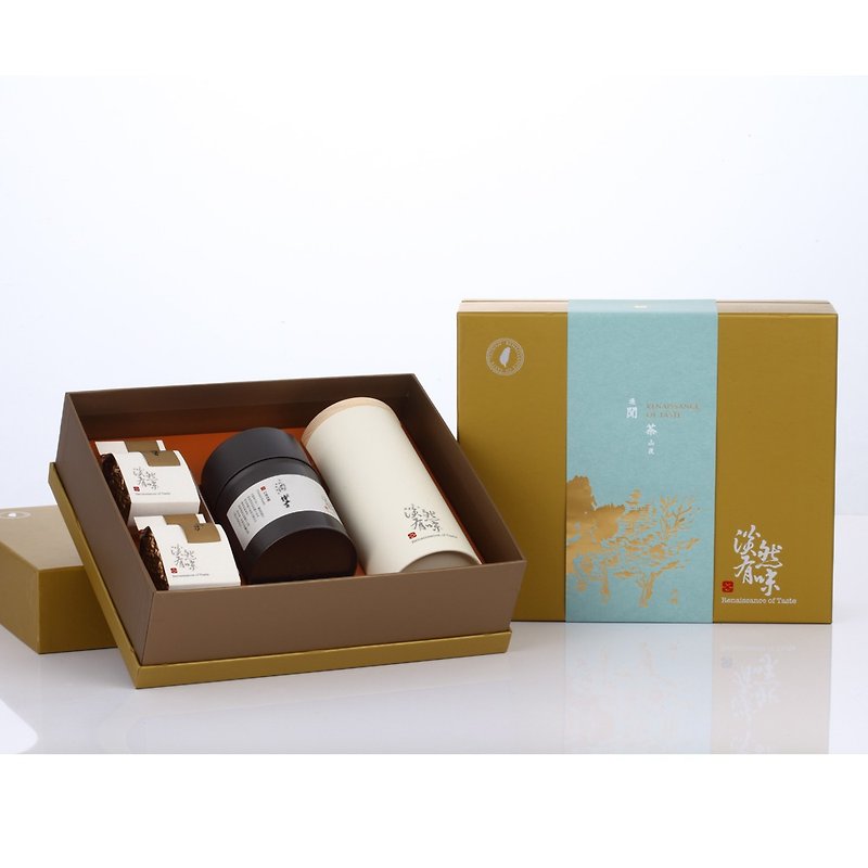 Chun Qu - tea gift box - Renaissance of Taste - ชา - กระดาษ สีทอง