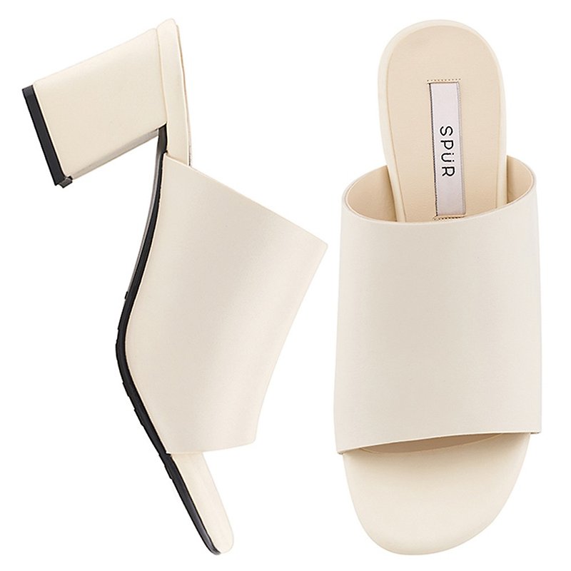 PRE-ORDER – SPUR Chic mule MS9079 IVORY - Sandals - Faux Leather 