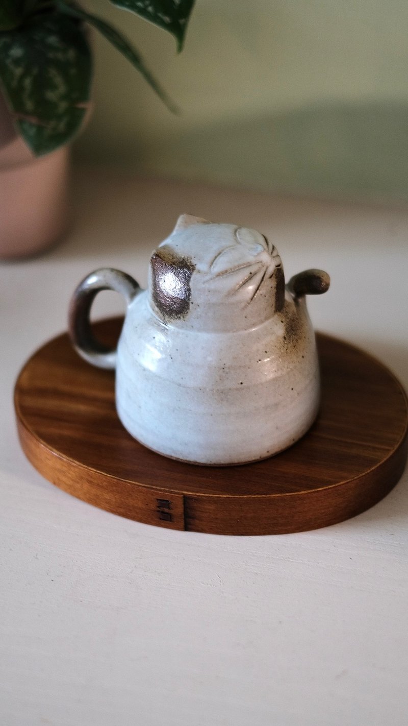 設計款貓咪陶杯 - 咖啡杯/馬克杯 - 陶 