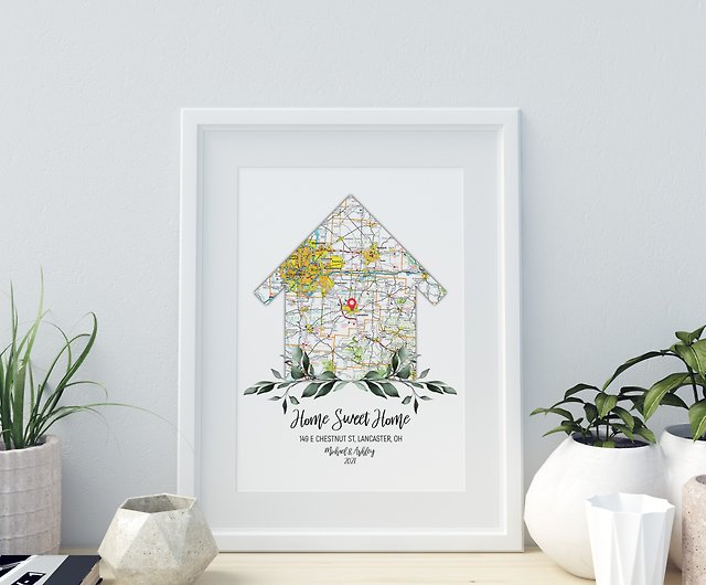 Realtor Closing Gift New Home Print First Home Gift First Home Print Digital Print Custom First Home Realtor Gift For Client