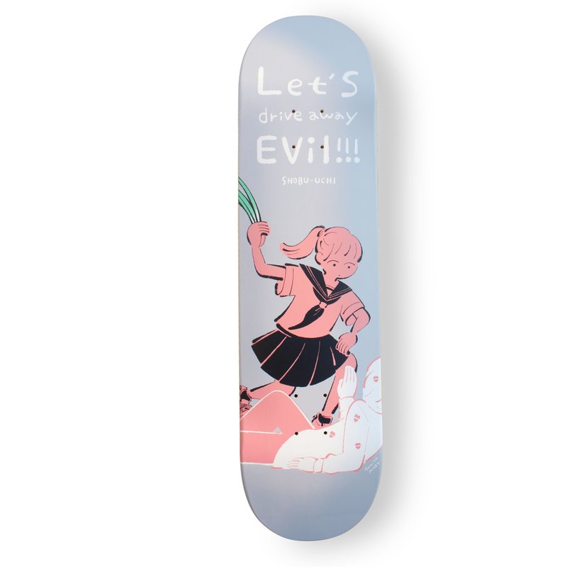 【 日本文様をアップデートする 】冨田マリー　コラボスケボーデッキ - 海報/掛畫/掛布 - 木頭 多色