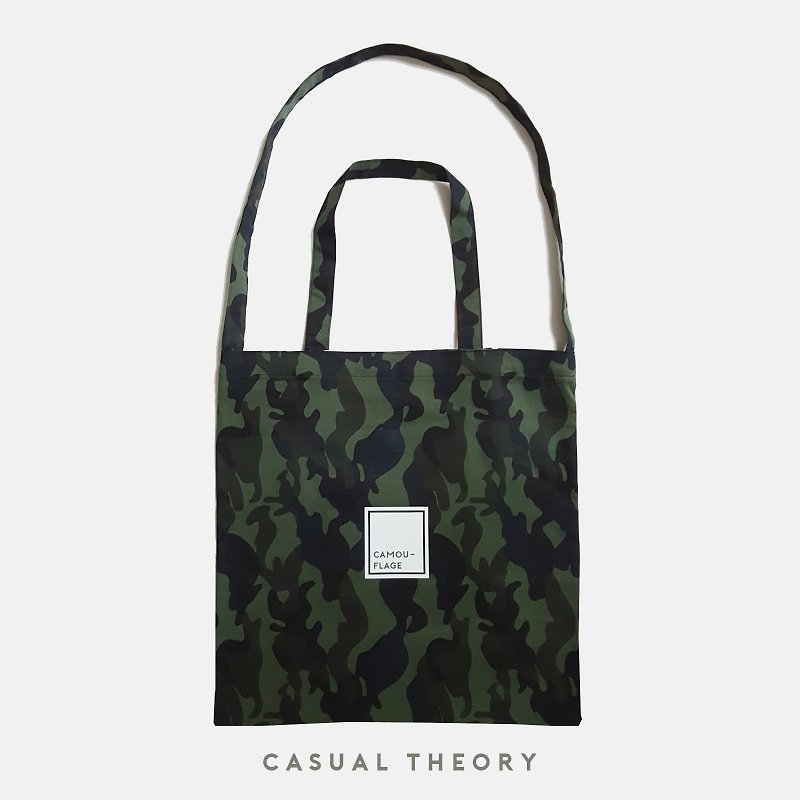 Camou Square Tote : Army Green - Handbags & Totes - Other Materials 