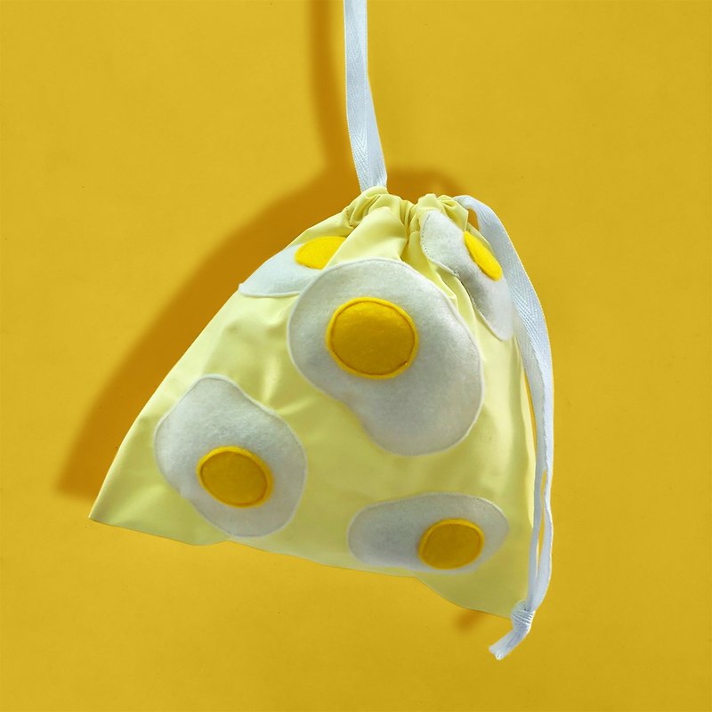 String bag : Egg Bag - Drawstring Bags - Cotton & Hemp Yellow