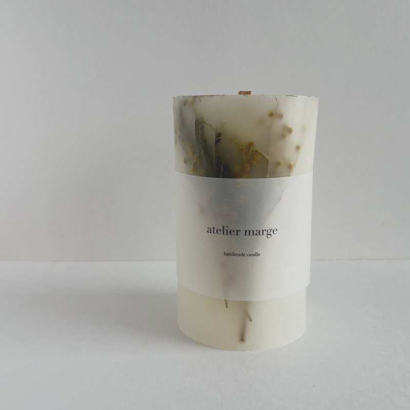 mimosa candle - น้ำหอม - ขี้ผึ้ง สีเหลือง