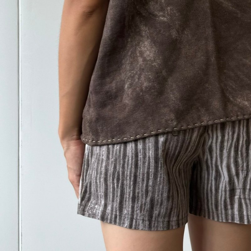 Ebony dyed shorts - Women's Shorts - Cotton & Hemp Brown