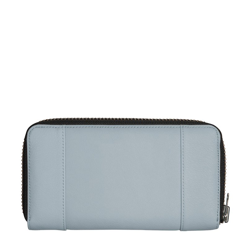 STATE OF FLUX Long Clip_Arctic Gray / Arctic Gray - Clutch Bags - Genuine Leather Gray