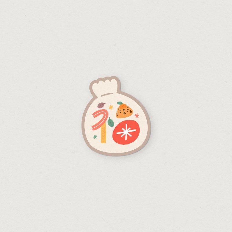 Lucky Pouch (Waterproof heavy-duty sticker) - 貼紙 - 塑膠 多色