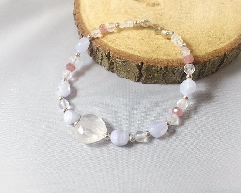 MH sterling silver custom natural stone series _ misty mountains - Bracelets - Gemstone Multicolor