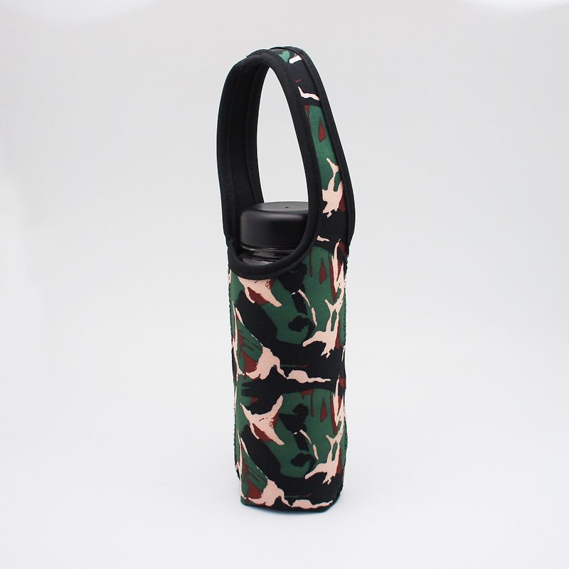 BLR Water Bottle Tote [ Green Camouflage ] TC51 - Beverage Holders & Bags - Polyester Green