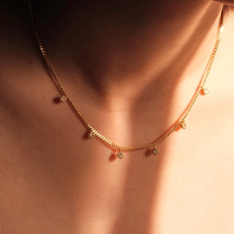 Chouchou necklace - Necklaces - Sterling Silver Gold