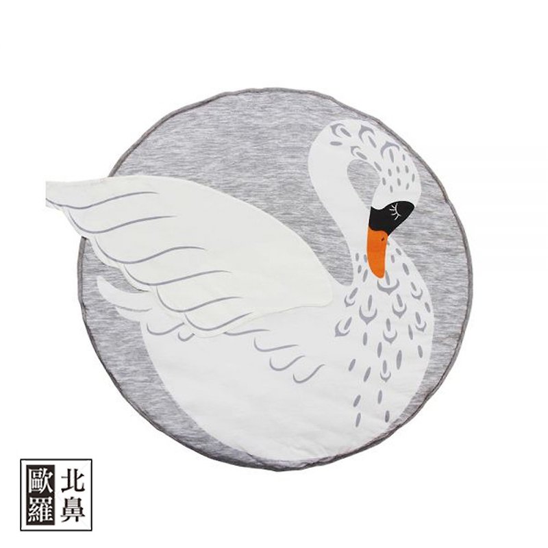 Mister Fly Baby Animal Shape Game Pad - Swan - แผ่นรองคลาน - ผ้าฝ้าย/ผ้าลินิน 