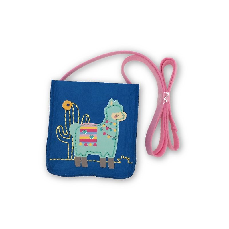 Fairy Land [Material Pack] Alpaca Crossbody Bag - Blue Green - อื่นๆ - วัสดุอื่นๆ 