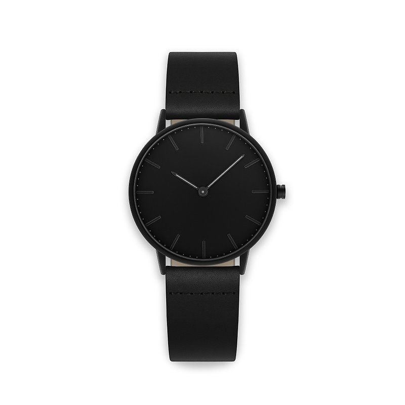 Blackout 36 – Black Leather - Women's Watches - Genuine Leather Black