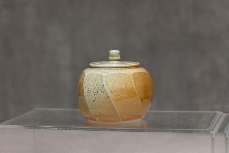 柴燒蓋罐 純瓷 茶倉 【臻麟陶藝】 - 茶壺/茶杯/茶具 - 瓷 