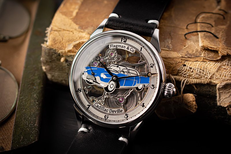 Marriage watch, Steampunk watch, Handmade watch, Flagman watch, Custom watch - Men's & Unisex Watches - Other Materials Multicolor