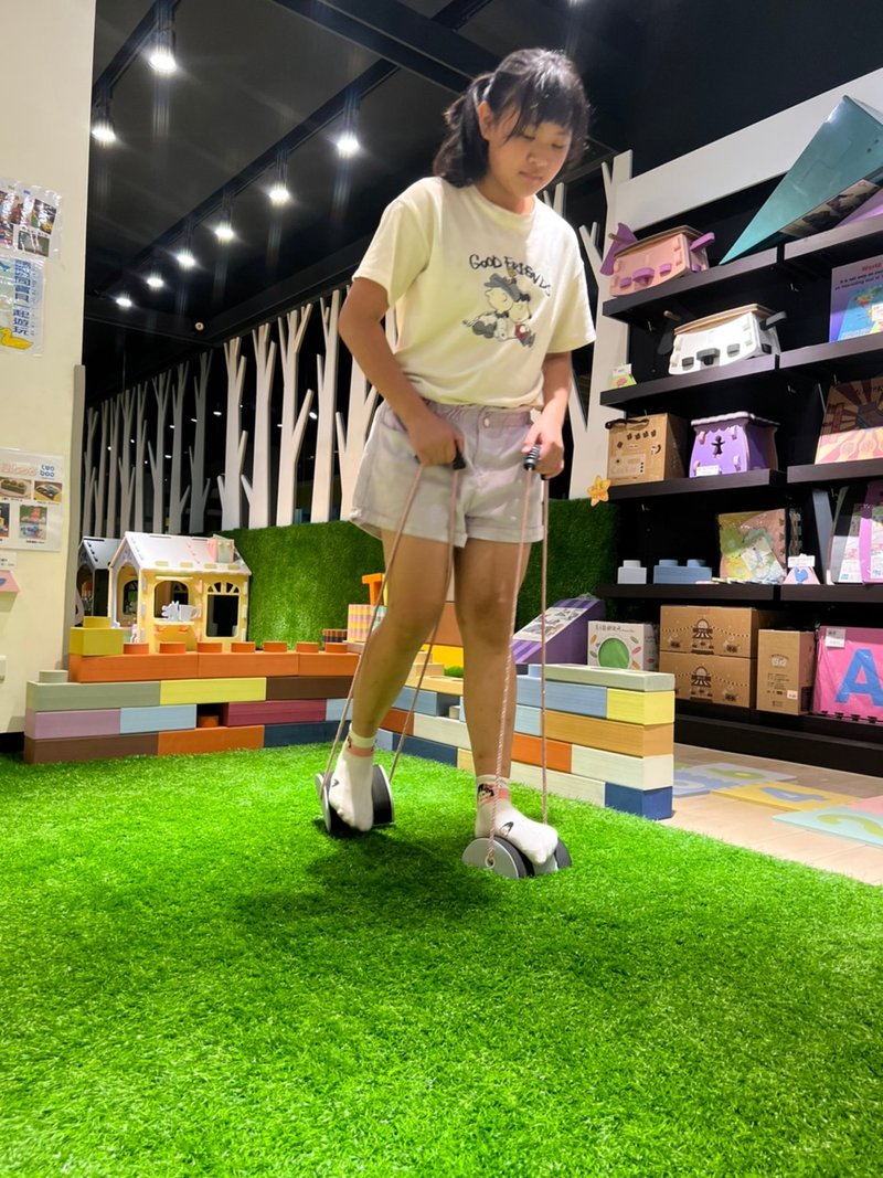 踩高蹺-平衡訓練組 - 桌遊/牌卡 - 其他材質 咖啡色