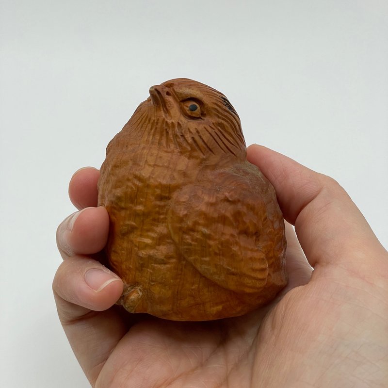 動物木雕－小鳥 - 擺飾/家飾品 - 木頭 咖啡色