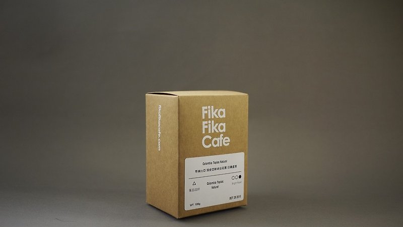 FikaFikaCafe 100g 哥倫比亞 塔皮亞斯峽谷莊園-Bright Roast - 咖啡/咖啡豆 - 新鮮食材 卡其色