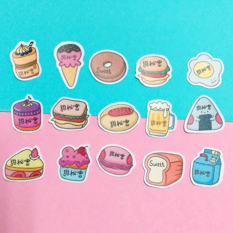 Sweet Secrets custom name stickers - Food section - Stickers - Paper 