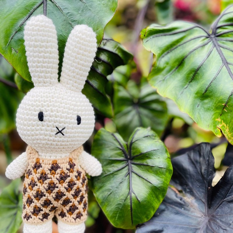 Just Dutch | Miffy handmade and her jungle overall - Stuffed Dolls & Figurines - Cotton & Hemp Khaki