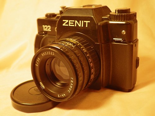 geokubanoid KMZ ZENIT-122 35mm 底片單眼相機 M42 BelOMO HELIOS-44-2 58mm