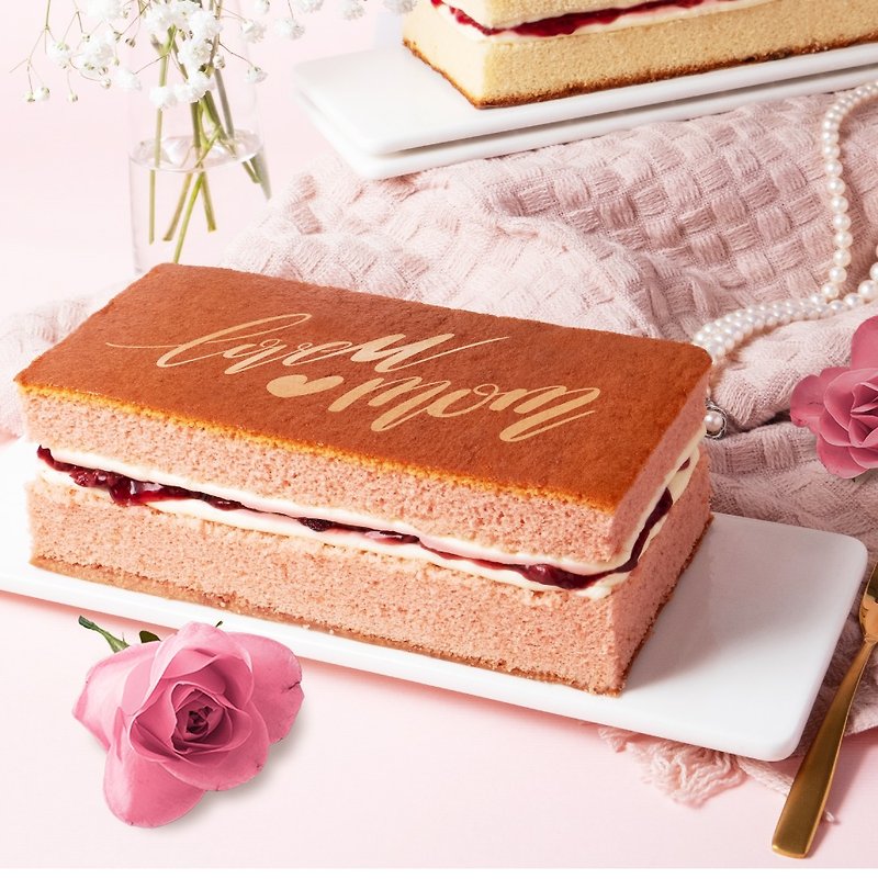 【壱の里】薔薇隠しハートギフトボックス（母の日ギフトボックス）は台湾本島のみのお届けとなります - ケーキ・デザート - その他の素材 ピンク