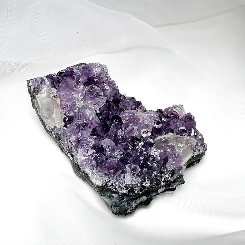 solution flower. Degaussing One Picture One Object Office Healing Nobles l Amethyst Flower Pieces Symbiotic Calcite l