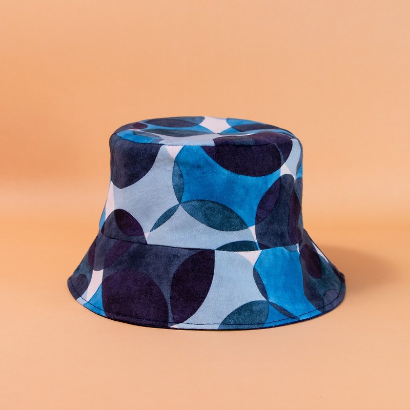 ブルー泡の側面の帽子 - 帽子 - コットン・麻 多色