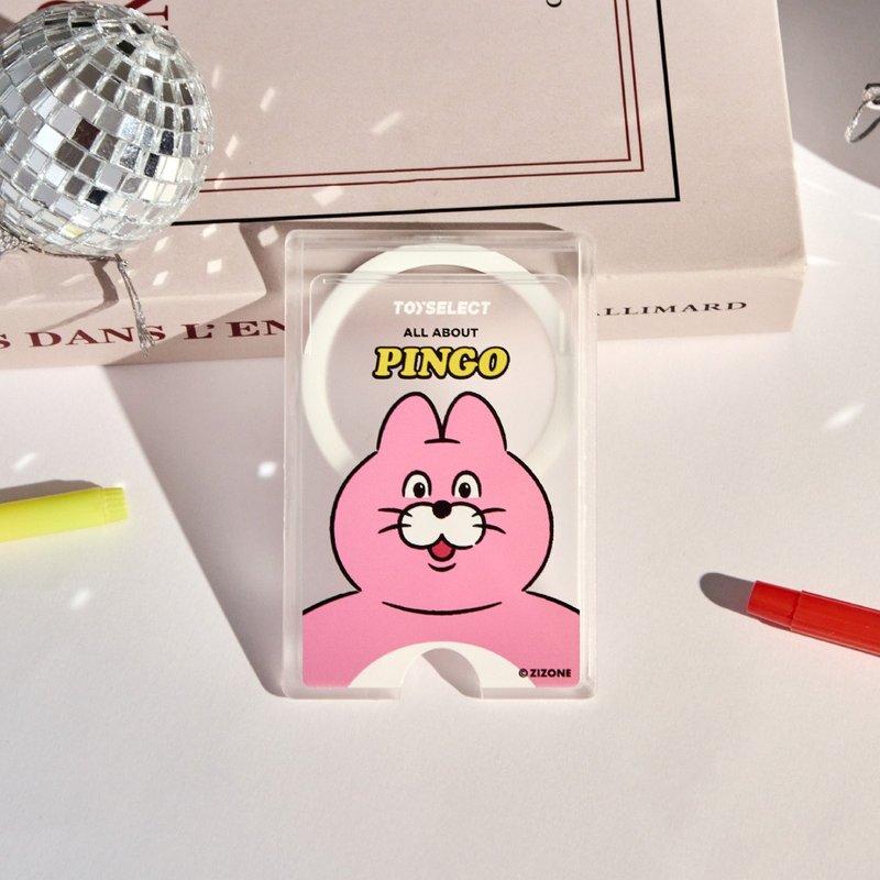 ZIZONE Pink Cat Pingo MagSafe Magnetic Card Holder - อุปกรณ์เสริมอื่น ๆ - พลาสติก หลากหลายสี