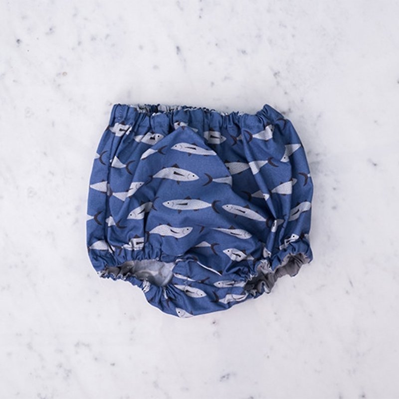 Fish baby bag fart pants L | Don Fisher - Onesies - Cotton & Hemp Multicolor