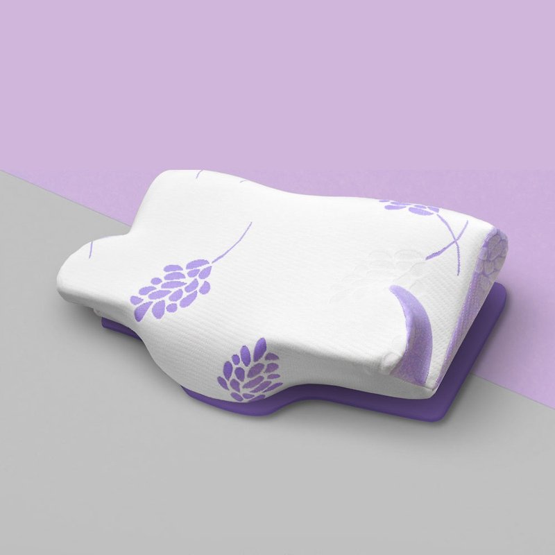 【Fuddo】Sous le nez lavender aroma pillow/memory pillow (second generation adjustable height) - หมอน - เส้นใยสังเคราะห์ สีม่วง