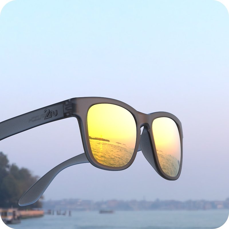 Fancy 太陽眼鏡 - 太陽眼鏡/墨鏡 - 塑膠 黃色