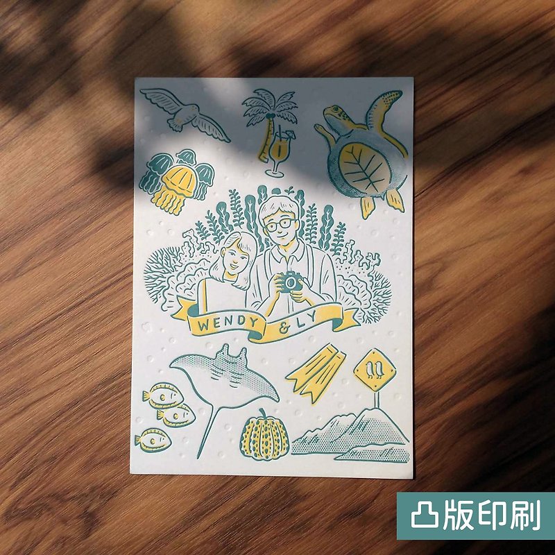 Toppan wedding invitations/customized wedding invitations/like Yanhui wedding invitations/illustration wedding invitations