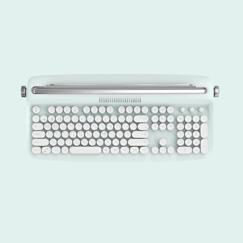 actto actto 復古打字機無線藍牙鍵盤 - 薄荷綠 - 數字款