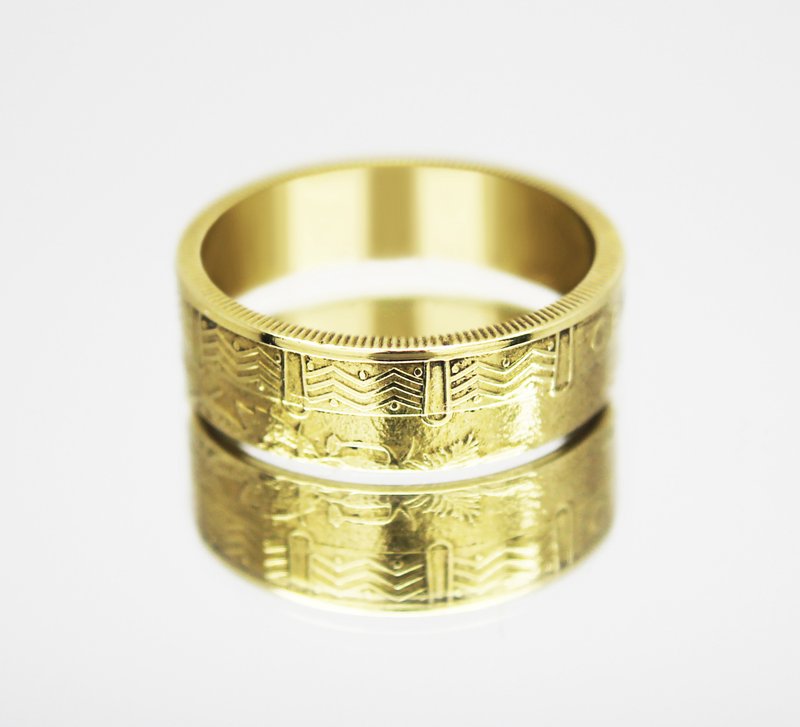 Central Africa Coin Ring 25 francs 2006-2019 coin rings for men coin rings gift - 戒指 - 其他金屬 