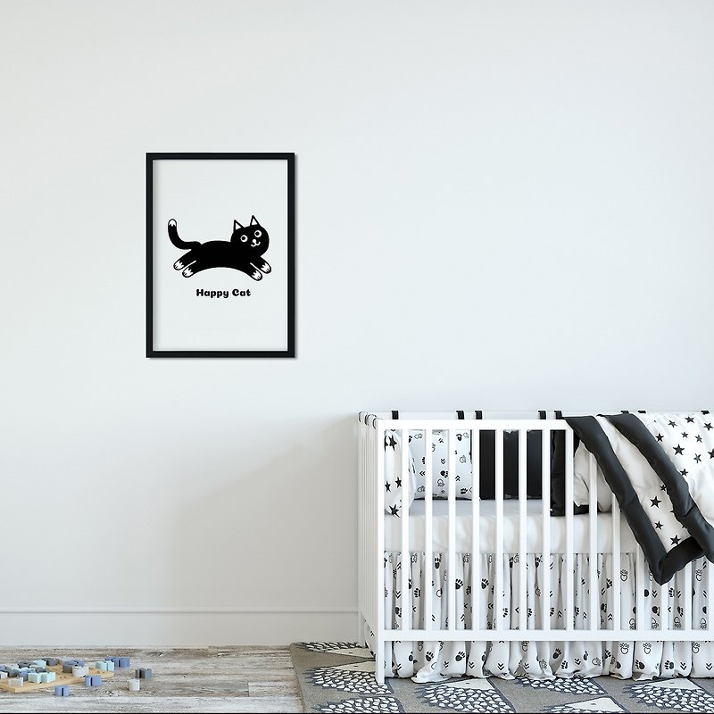 Art Print with Frame - Posters - Paper Black