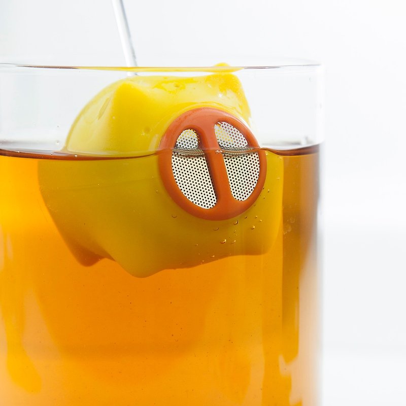 憤怒小豬 - 趣味系泡茶器 / 大容量 - 茶具/茶杯 - 矽膠 黃色