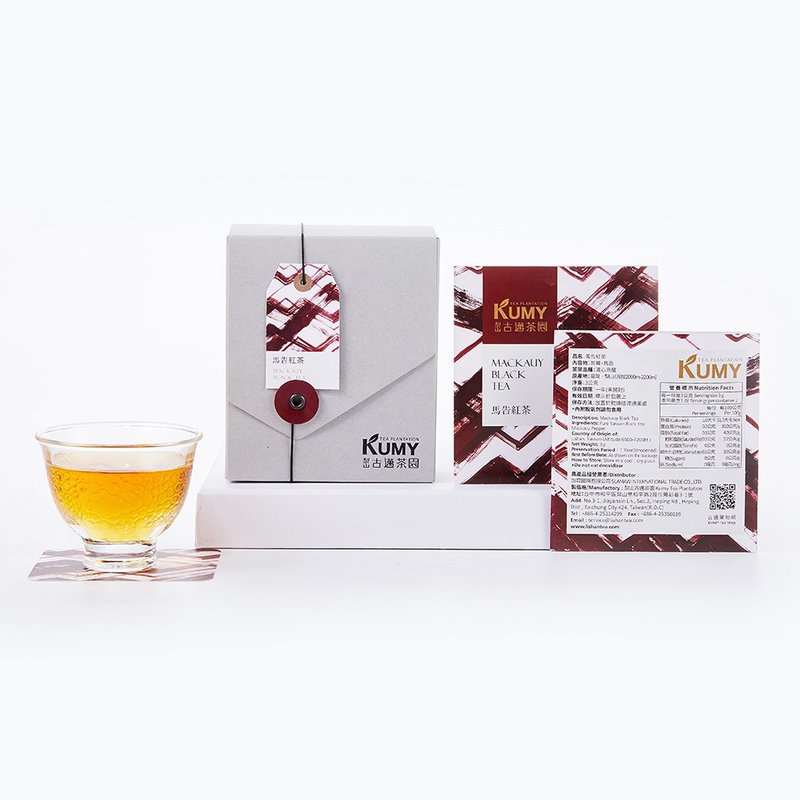 【KUMY TEA】Makauy with Loose black Tea Pyramids | 3gx5 - Tea - Fresh Ingredients Red