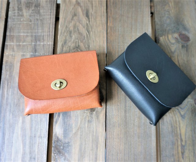 Small leather cosmetic online pouch