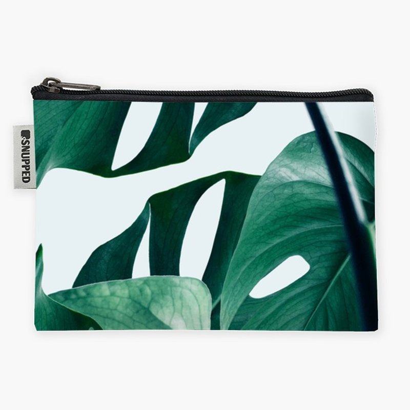 Snupped Zipper - 防水收納包 - Monstera - 化妝包/收納袋 - 防水材質 