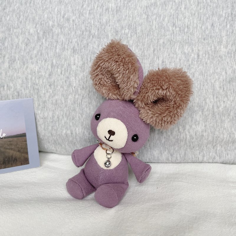 The most beautiful violet bunny socks doll handmade doll - Stuffed Dolls & Figurines - Polyester Purple