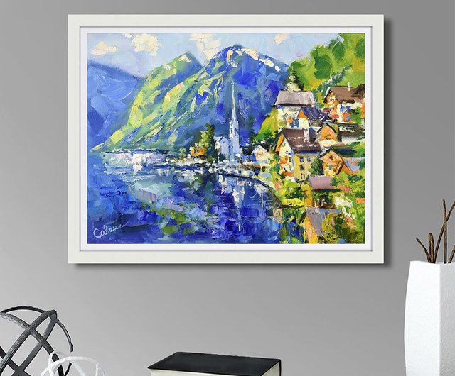 Austrian Alps Town, Painting by Numbers