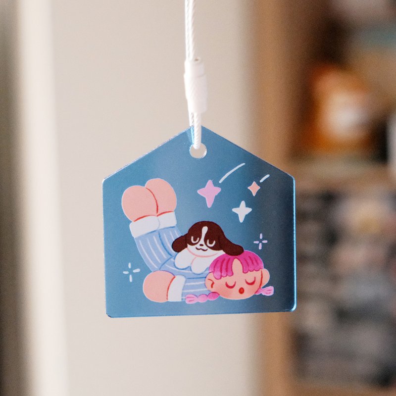 Acrylic pendants | 7 styles in total | Chill in my room - ที่ตั้งมือถือ - อะคริลิค สีน้ำเงิน